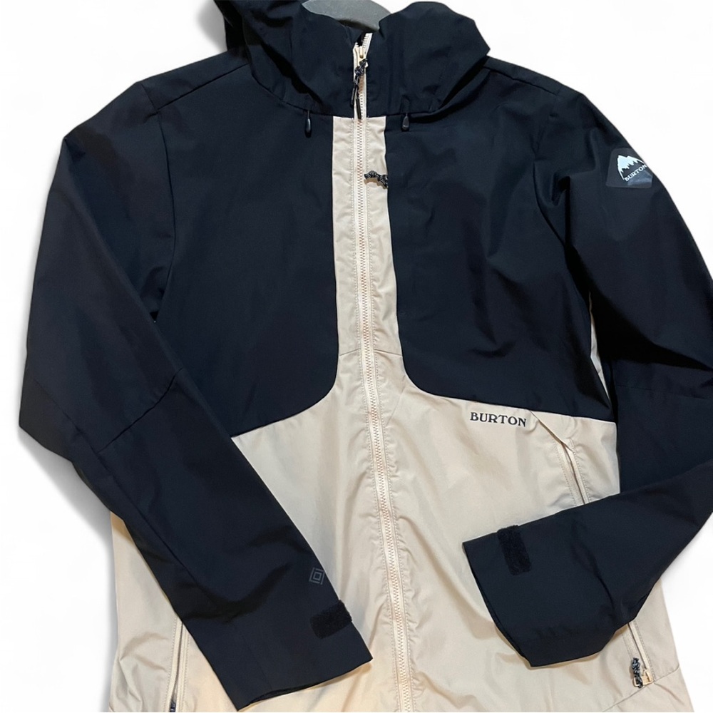 Burton Men's Black and Cream Ski Jacket